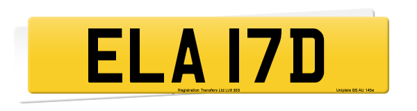 Registration number ELA 17D
